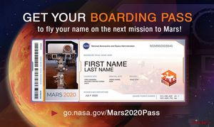 акция Send Your Name to Mars
